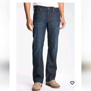 Mens Adriano Goldschmied The Protégé Straight Leg Jeans Size 31x34 Dark Denim AG